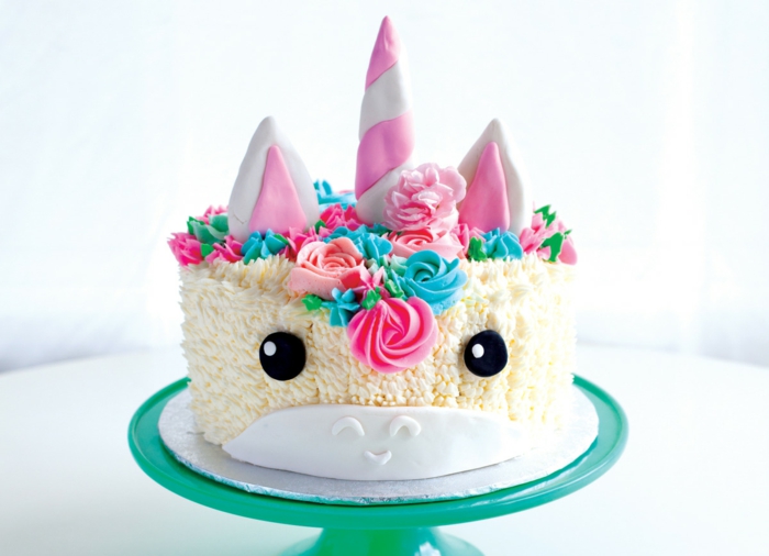 ¿Puedes darme ideas para pasteles decorados de unicornio?